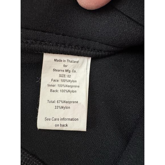 Stearns Unisex Kids Wetsuit Black Blue Color Block Short Sleeve Zip Mock Neck S - Picture 5 of 10